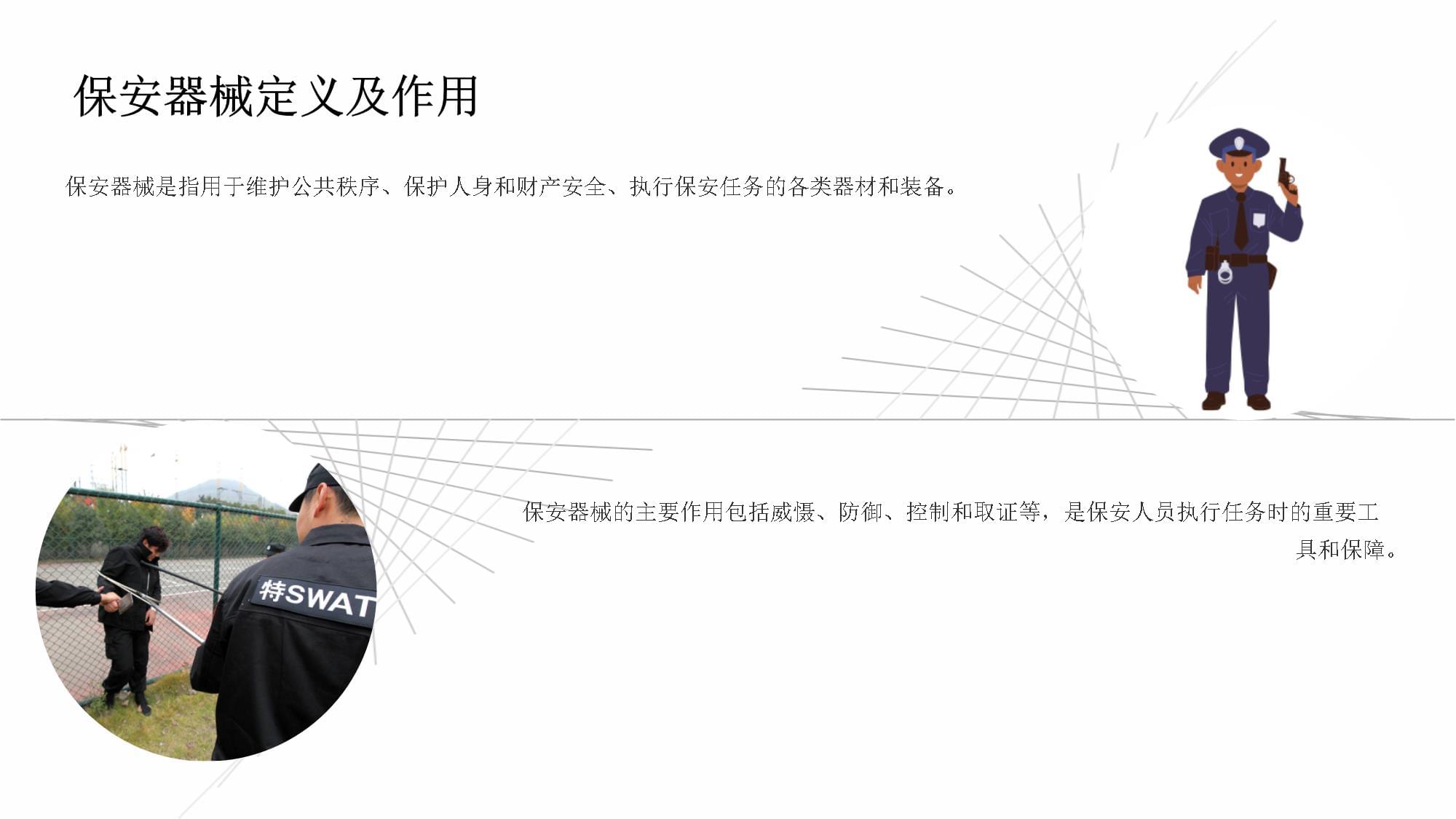 保安器械使用培訓 規范操作與安全守則